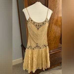 Sue Wong Beaded Silk Dress